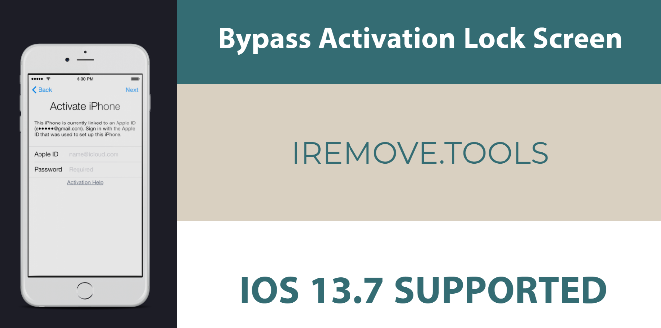Bypass  Activation Lock Screen iOS 13.7?