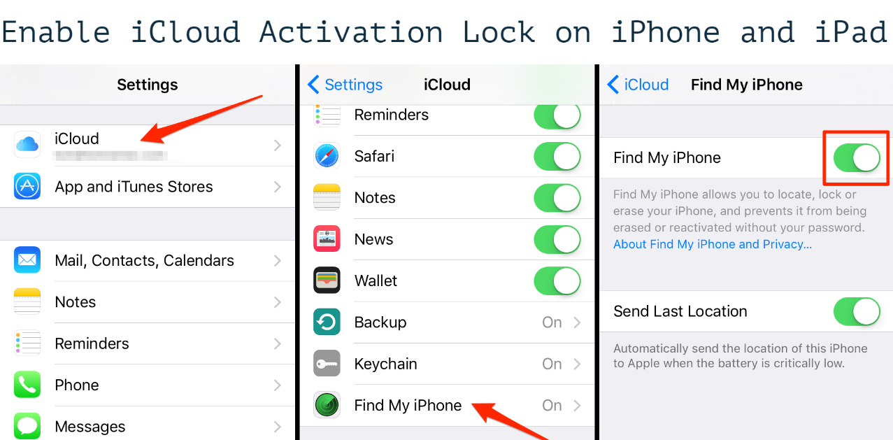 Enable iCloud Activation Lock to Protect Your iPhone and iPad