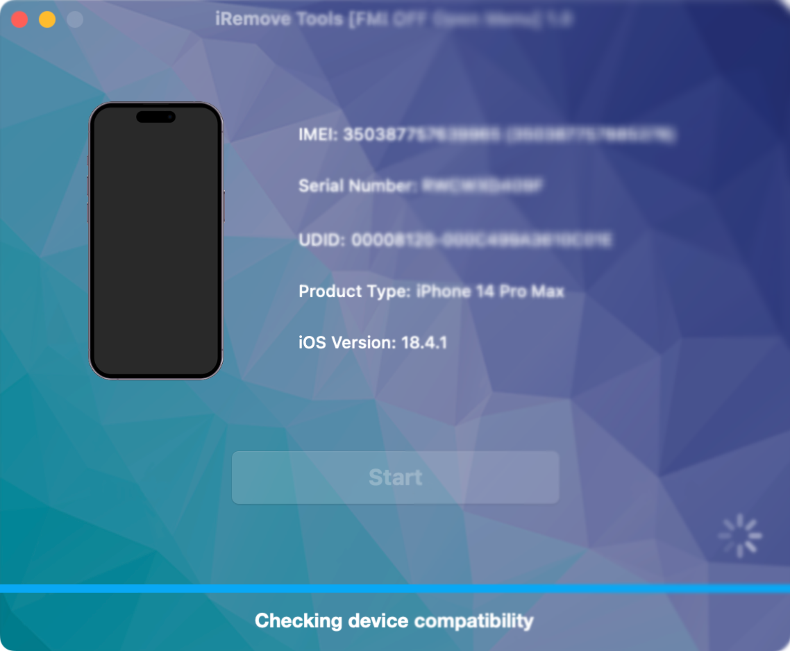 Verification Open Menu Unlock Software step 2
