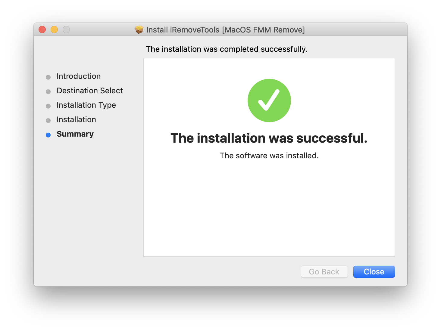 Install iRemove Unlock Find My Mac Software Step 8