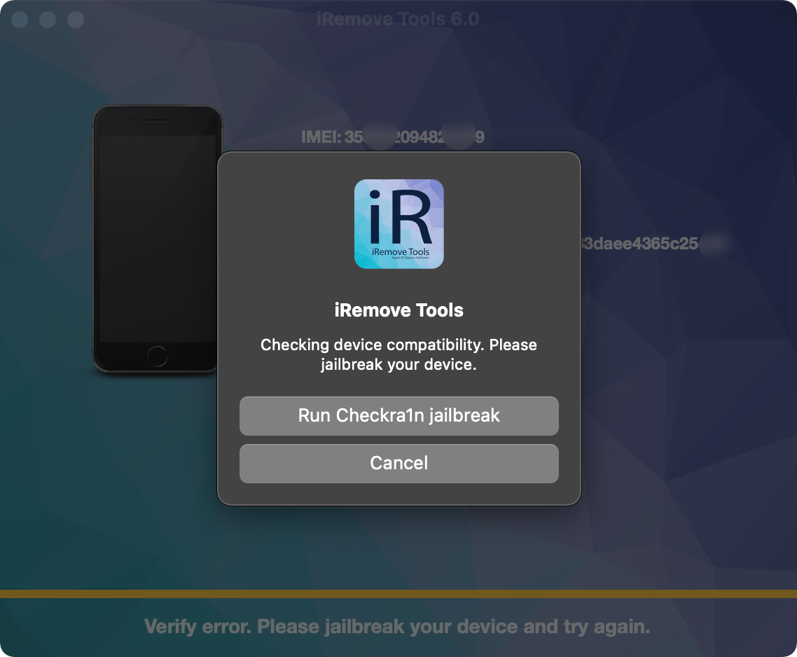 run Checkra1n Jailbreak