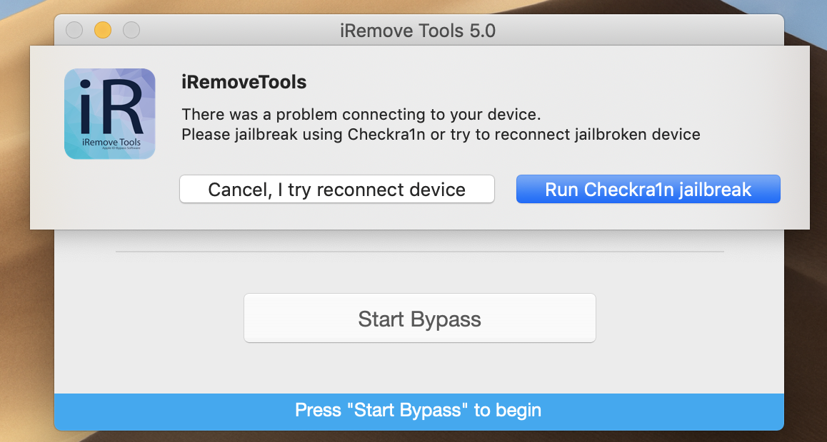 Checkra1n - jailbreak iOS step 1