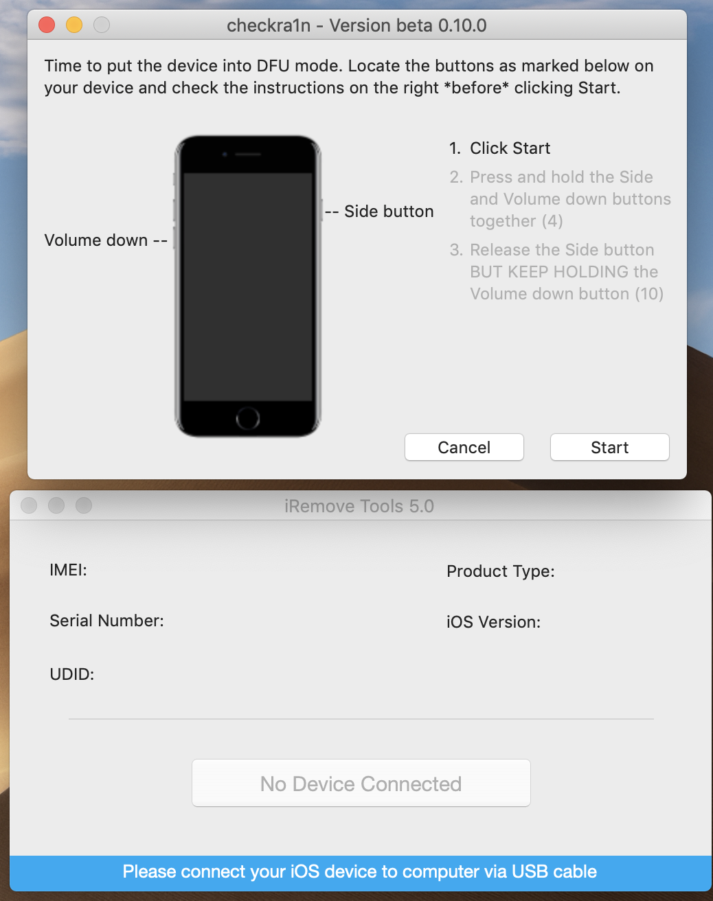 Checkra1n Jailbreak iOS via iRemove step 4