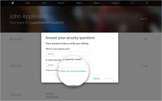 How to Reset and Change Apple ID Security Questions and Answers?