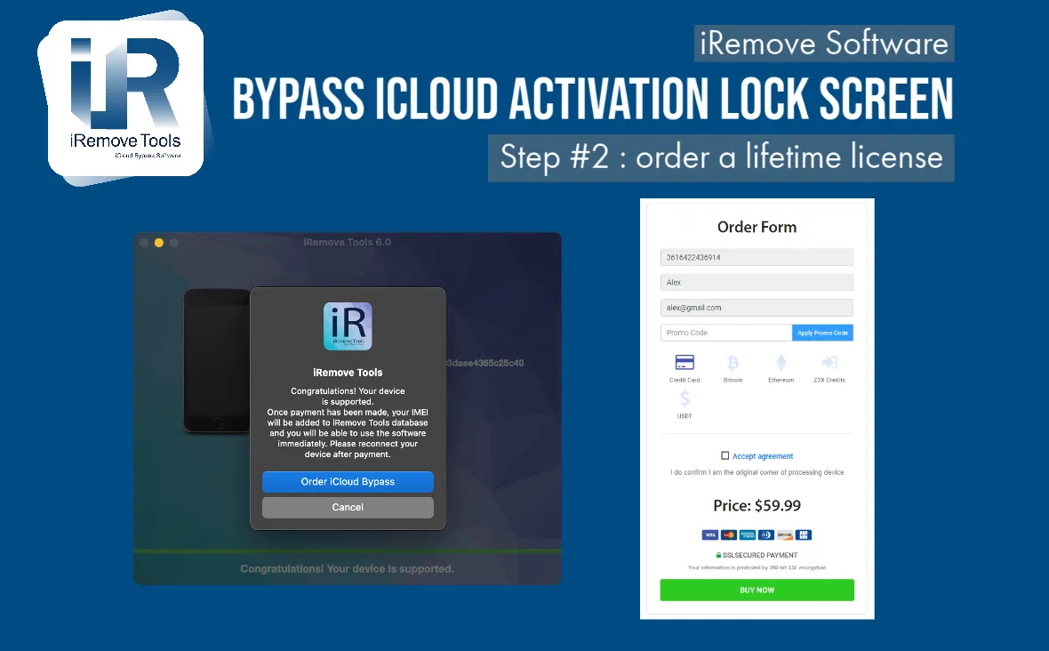 Bypass Activation Lock on iPhone 6S, 6S Plus step 2
