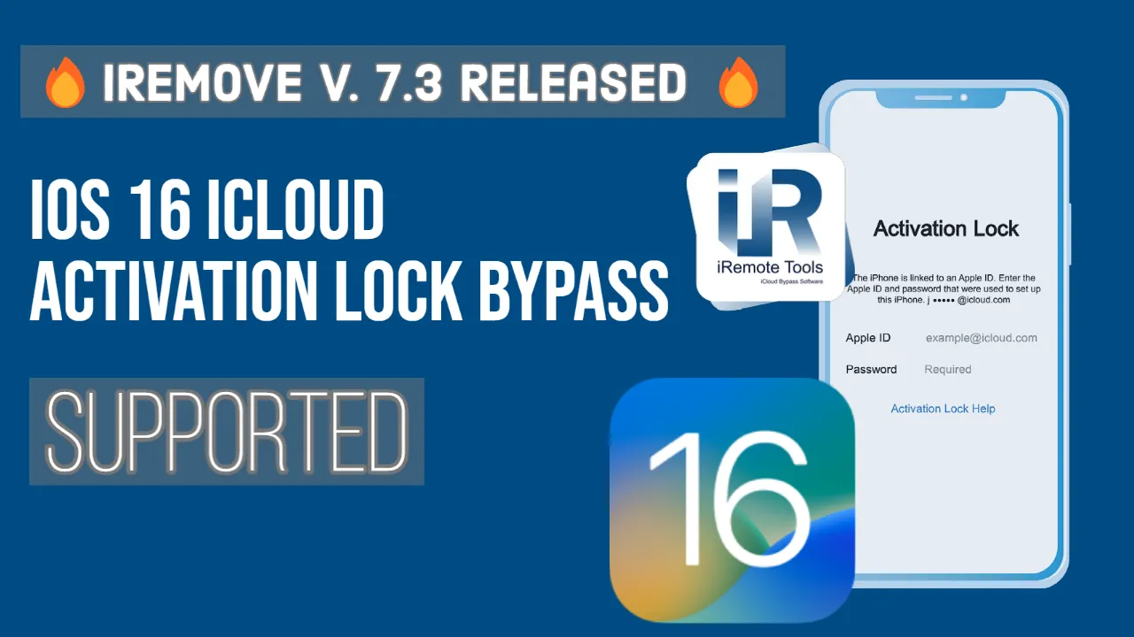 Bypass iOS 16 iCloud Activation Lock Screen