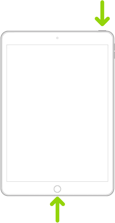 Force restart iPad (models with the Home button)