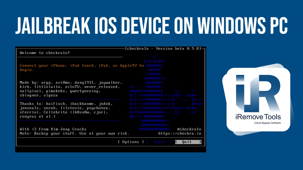 Джейлбрейк iOS на ПК под управлением Windows