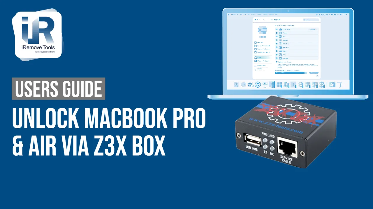 Unlock MacBook Pro & Air via Z3X Box Credits