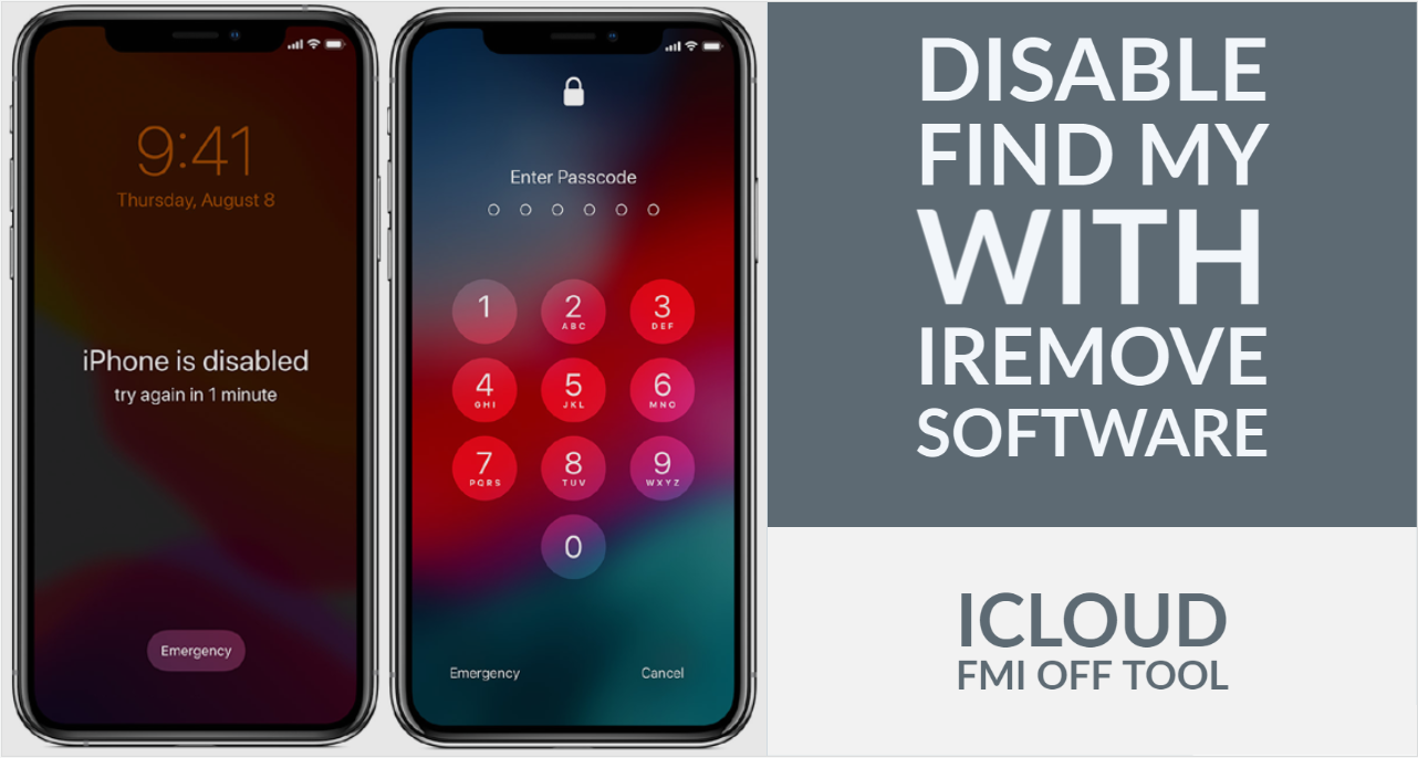 Disable Find My and Unlock passcode disabled iPhone or iPad 