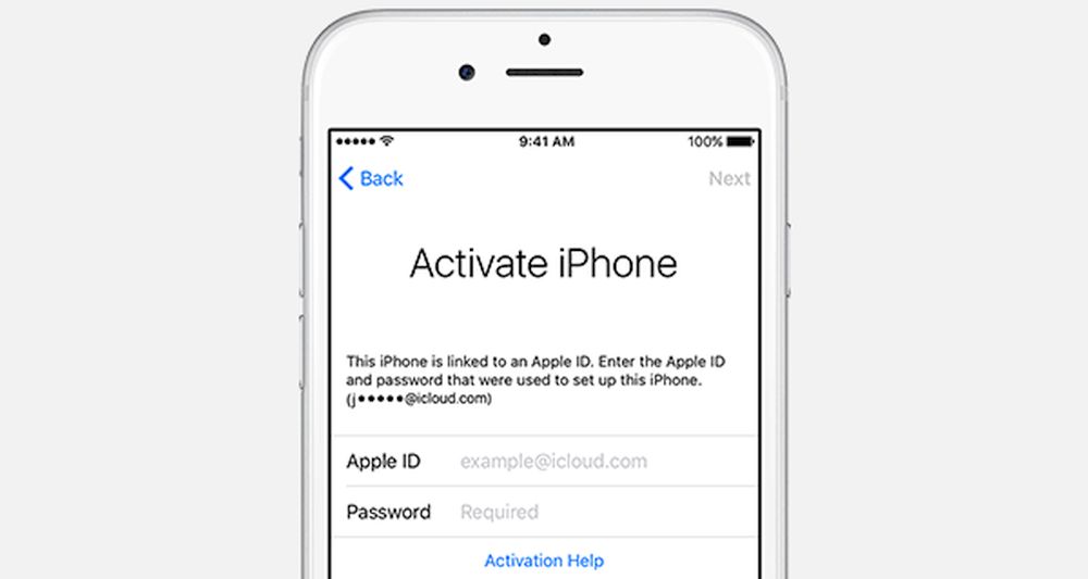 iPhone Activation Screen
