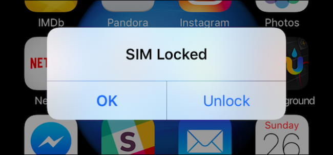 SIM Locked Screen